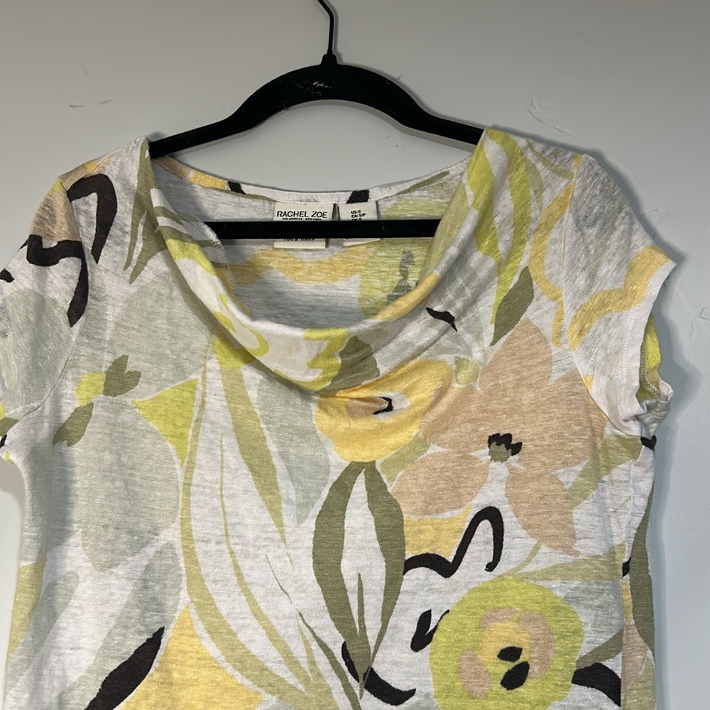Vintage 100 %linen shirt by Rachel Zoe - Picture 2 of 5